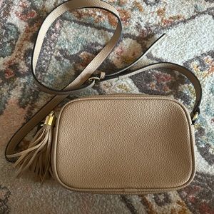 Tan purse. GG look a like